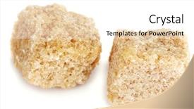  Presentation with sugar cane - Colorful theme enhanced with lump brown cane sugar cubes backdrop and a white colored foreground