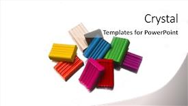  Presentation with bright white - Cool new slide deck with lump clay - bright plasticines bars backdrop and a white colored foreground