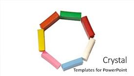  Presentation with half white and half bright coloured - Amazing presentation theme having lump clay - bright plasticines bars backdrop and a white colored foreground