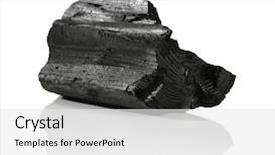  Presentation with charcoal - Presentation theme featuring lump of charcoal made background and a  colored foreground
