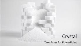  Presentation with sugar - Amazing slide deck having lump sugar - close up backdrop and a white colored foreground