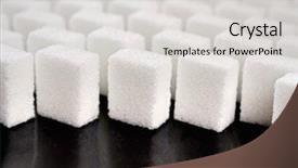  Presentation with sugar - Audience pleasing PPT layouts consisting of lump sugar - studio shot backdrop and a light gray colored foreground