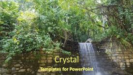  Presentation with hot springs - Presentation design having luna-jaguar-hot-springs background and a tawny brown colored foreground