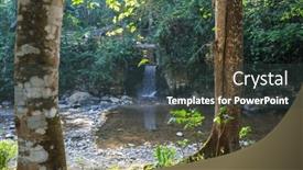  Presentation with hot springs - Presentation having luna-jaguar-hot-springs background and a tawny brown colored foreground