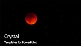  Presentation with red blood cells back ground - PPT theme having lunar eclipse - blood red supermoon 2015 background and a black colored foreground