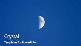  Presentation with moon - PPT theme enhanced with lunar eclipse - our moon background and a ocean colored foreground