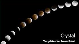  Presentation with lunar - Beautiful presentation theme featuring lunar eclipse backdrop and a black colored foreground
