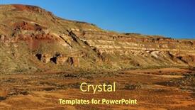  Presentation with lunar - Beautiful presentation theme featuring lunar-landscape-in-teide-national backdrop and a tawny brown colored foreground