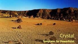  Presentation with lunar - Amazing theme having lunar-landscape-in-teide-national backdrop and a tawny brown colored foreground