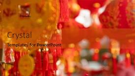  Presentation with lunar new year - Amazing slide set having lunar-new-year-fair-market backdrop and a red colored foreground