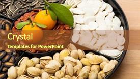  Presentation with citrus - Beautiful PPT layouts featuring lunar new year snack box backdrop and a red colored foreground