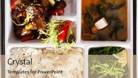  Presentation with lunch box - PPT layouts having lunch box bento background and a lemonade colored foreground