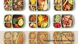  Presentation with lunch box - Audience pleasing slides consisting of lunch-box-with-delicious-food backdrop and a yellow colored foreground