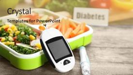  Presentation with diabetes diet - Amazing theme having lunch box with vegetables backdrop and a yellow colored foreground
