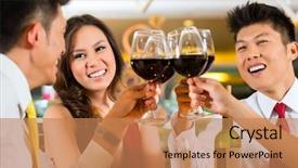  Presentation with restaurant toasting - Presentation featuring air - clouds sky clouds flight beautiful background and a light blue colored foreground