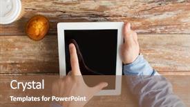  Presentation with art stem education science technology - Presentation theme with lunch learn professional - business education people and technology background and a  colored foreground