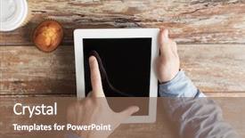  Presentation with education technology - Audience pleasing slide deck consisting of lunch learn professional - business education people and technology backdrop and a  colored foreground