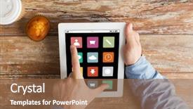  Presentation with mass media business technology internet - Cool new PPT layouts with lunch learn professional - business media people and technology backdrop and a  colored foreground