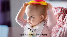  Presentation with weed eater - Colorful slides enhanced with lunch time - little girl fussy eater sitting backdrop and a coral colored foreground