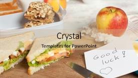  Presentation with good luck - Presentation theme enhanced with fisherman s bastion by early morning budapest hungary background and a teal colored foreground