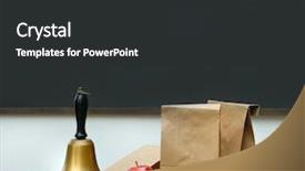  Presentation with school lunch - Amazing presentation having lunchroom - paper lunch bags with apples backdrop and a dark gray colored foreground