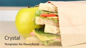  Presentation with school board - Amazing presentation theme having the beach of brasil backdrop and a gray colored foreground