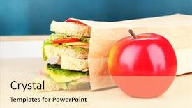  Presentation with school board - Audience pleasing slides consisting of lunchroom - school breakfast on desk backdrop and a lemonade colored foreground