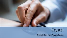  Presentation with testing - Presentation with lung - doctor examining patient with stethoscope background and a light blue colored foreground