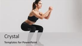  Presentation with athletic injuries and ethnobotanical plants - PPT theme having lung - image of sporty athletic woman background and a light gray colored foreground