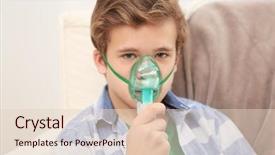  Presentation with nebulizer - Amazing presentation having lung - young boy using nebulizer backdrop and a lemonade colored foreground