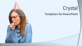  Presentation with asthma - Amazing theme having lung chronic - middle age woman celebrates birthday backdrop and a  colored foreground