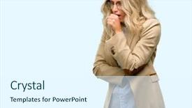  Presentation with asthma - Slide set with lung chronic - young beautiful woman sick background and a  colored foreground