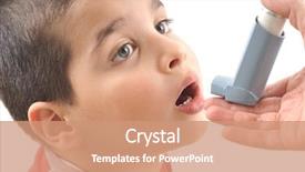  Presentation with lung disease - Slides enhanced with lung disease - close up image background and a coral colored foreground