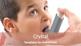  Presentation with mothers - Amazing PPT theme having lung disease - close up image backdrop and a coral colored foreground