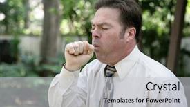  Presentation with lung disease - Presentation with lung disease - middle aged man background and a light gray colored foreground