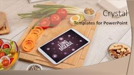  Presentation with lung disease - PPT theme enhanced with lung-disease-concept-in-tablet background and a lemonade colored foreground