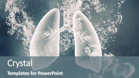  Presentation with under water - Cool new slides with lungs under water backdrop and a ocean colored foreground