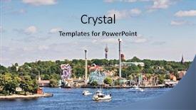 Presentation with park - Beautiful PPT layouts featuring lunhd - grona lund attraction park backdrop and a  colored foreground