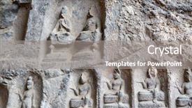  Presentation with tian tan buddha big buddha - Presentation theme featuring luoyang in hennn province china background and a  colored foreground