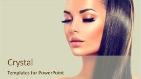  Presentation with sexy girl - Slide deck consisting of lush - beauty brunette model sexy girl background and a soft green colored foreground