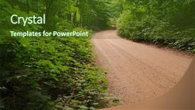  Presentation with green foliage - Slide deck featuring lush green foliage along dirt background and a tawny brown colored foreground