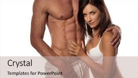  Presentation with partners - Amazing theme having lust - pretty hot woman seductively looking backdrop and a coral colored foreground