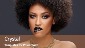  Presentation with generational african american culture and food - Beautiful slide deck featuring lust - sensual elegant african american woman backdrop and a coral colored foreground