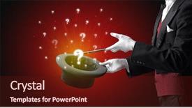  Presentation with cylinder - Presentation theme consisting of lustrous - white gloves from a cylinder background and a tawny brown colored foreground