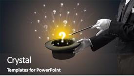  Presentation with cylinder - Audience pleasing PPT layouts consisting of lustrous - white gloves from a cylinder backdrop and a dark gray colored foreground