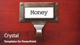  Presentation with philippine money - Amazing slide deck having lustrous wooden cabinet with money backdrop and a tawny brown colored foreground