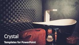  Presentation with luxury - Slide deck with s accessories in a lux background and a wine colored foreground