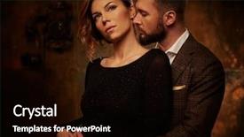  Presentation with ancient water well - PPT layouts with lux - portrait of well-dressed couple background and a black colored foreground