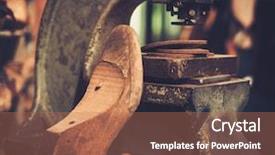  Presentation with craft - Amazing slide deck having lux - shoemaker studio craft professional machine backdrop and a coral colored foreground