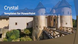  Presentation with luxembourg - Cool new presentation design with luxemburg - bourglinster castle in luxembourg backdrop and a teal colored foreground